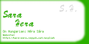 sara hera business card